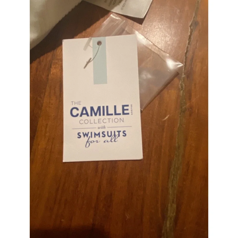 The Camille collection with swimsuits for all one piece white women's size large